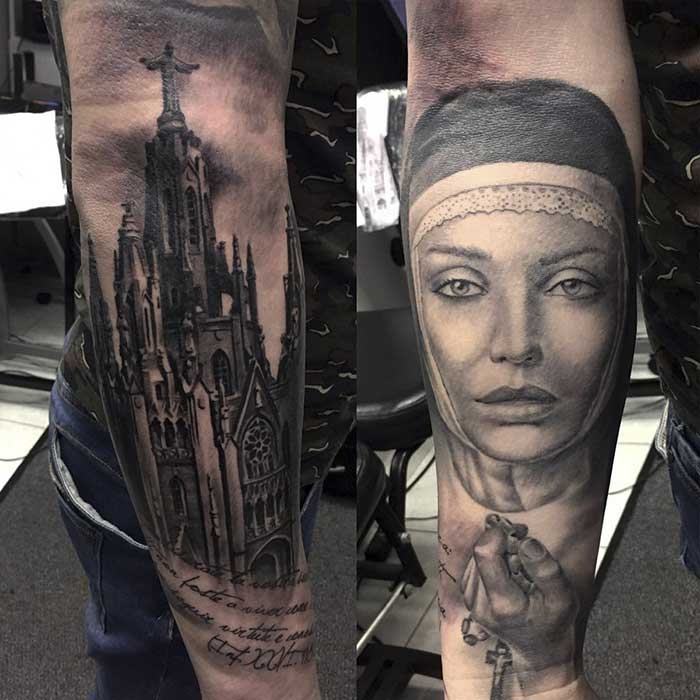 invictus-tattoo-berlin-budapest-laci-kovacs-realistic-scharzweiss-blackandgrey-portait-nurse-city