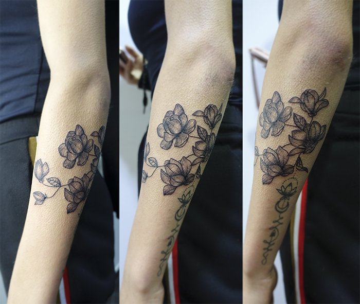 Invictus-Tattoo-Berlin-Tekla-flower-arm